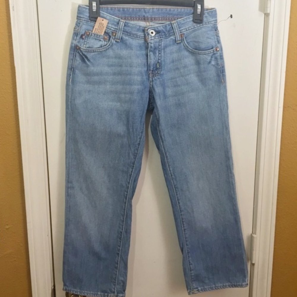 Polo women's sz 2 crop leg light wash KELLY jeans 27x24 NWOT retro NEW old stock